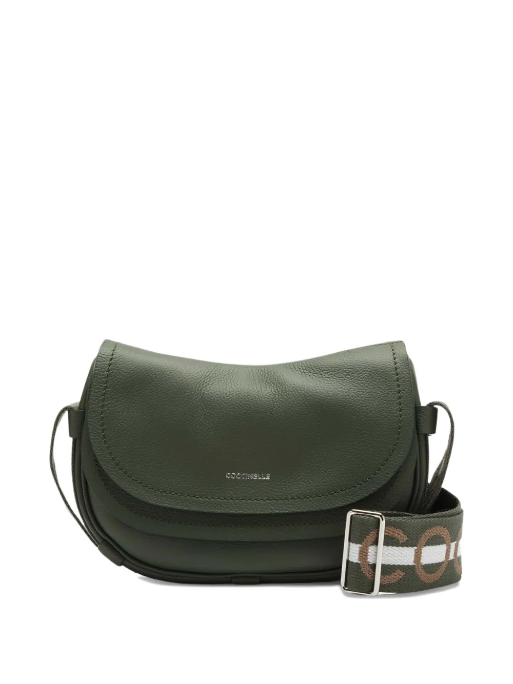 Coccinelle Raquel logo-strap shoulder bag - Verde