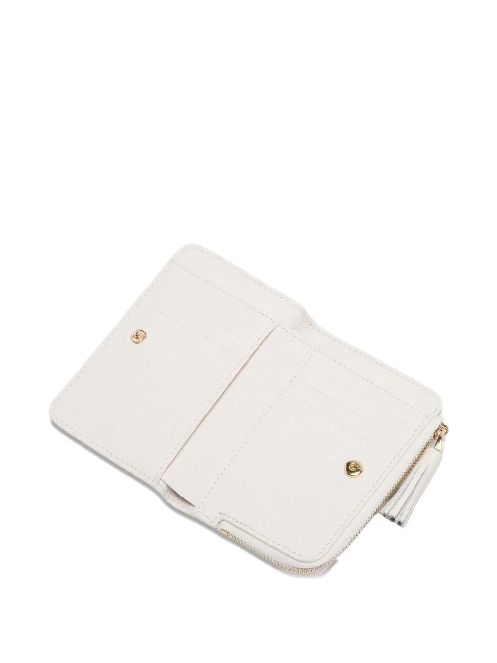 Coccinelle tassel zip wallet - Wit