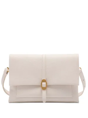 Coccinelle Dorian Buckle Shoulder Bag | White | FARFETCH RO