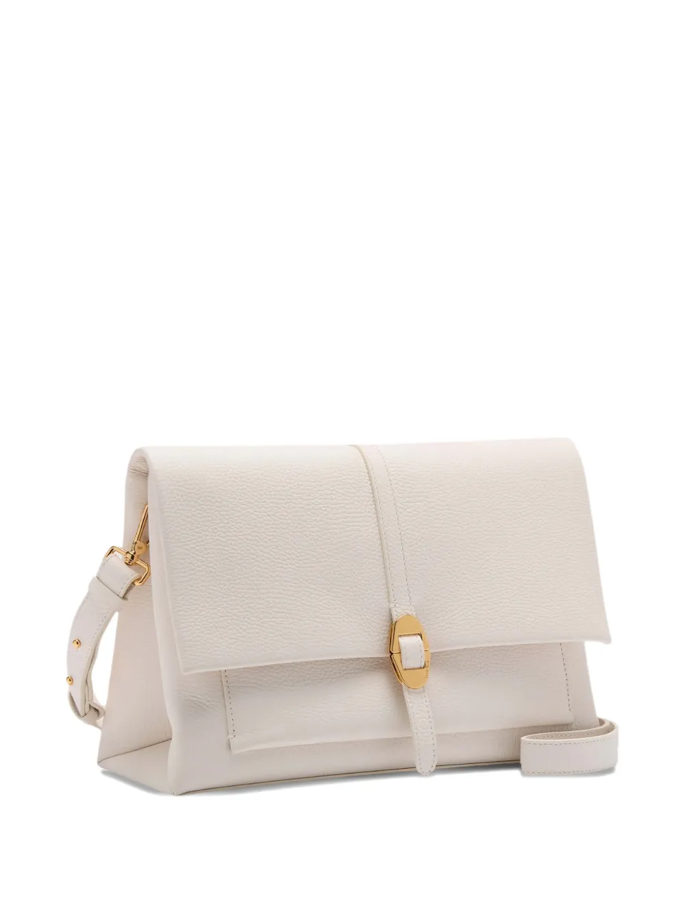 Coccinelle Dorian schoudertas met gesp Wit
