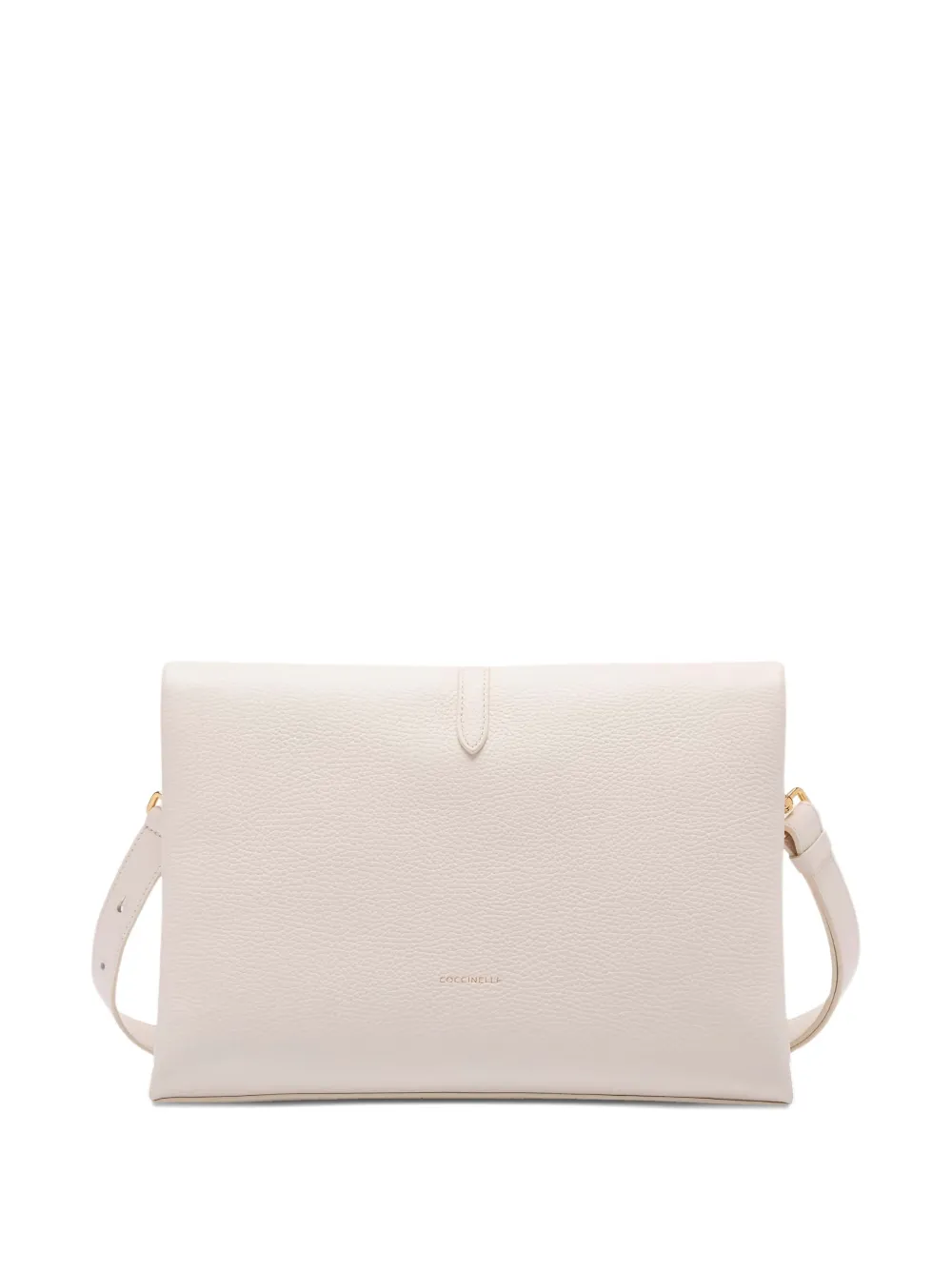 Coccinelle Dorian schoudertas met gesp Wit