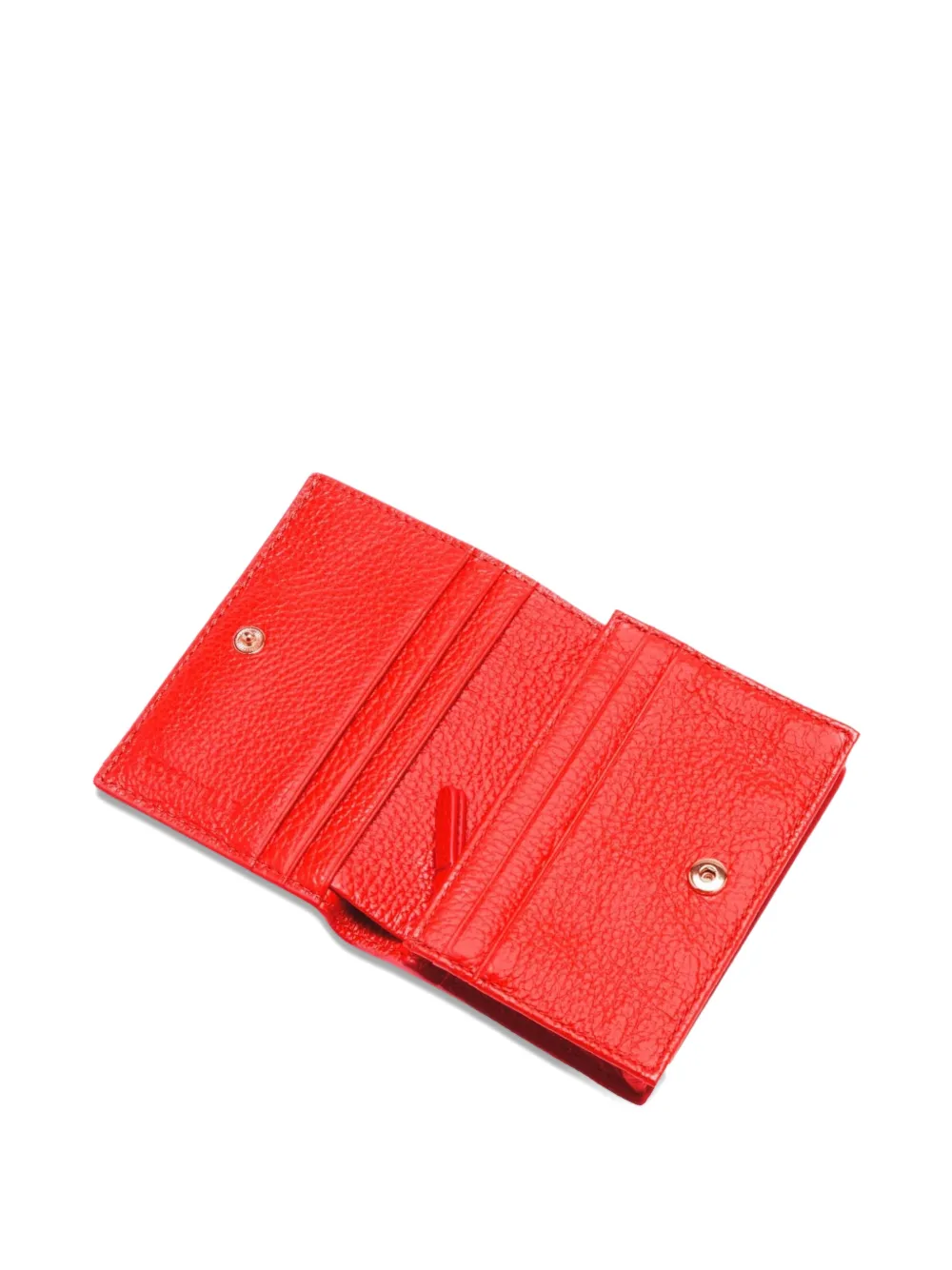 Coccinelle metallic flap wallet - Rood