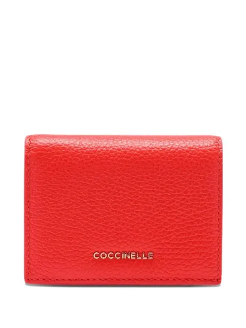 Coccinelle metallic flap wallet