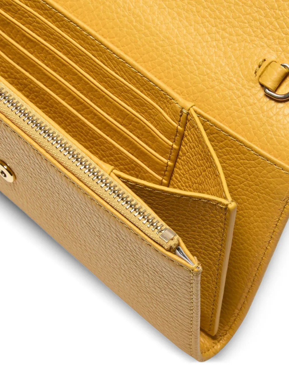  Coccinelle Metallic Wallet - Yellow 