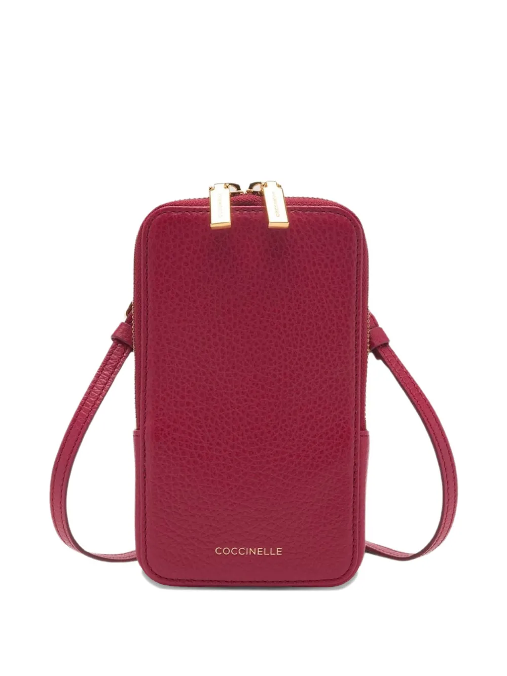 Coccinelle Flor zip phone bag - Rosso