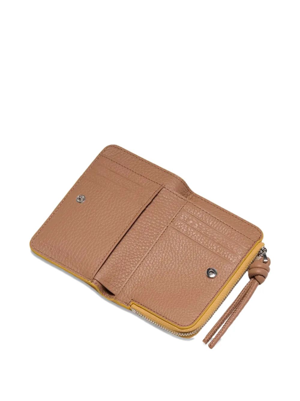 Coccinelle logo-print wallet - Geel