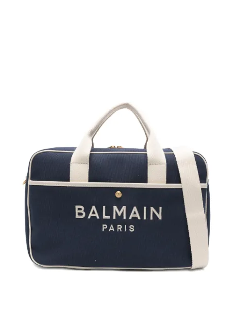 Balmain Kids pañalera con logo bordado
