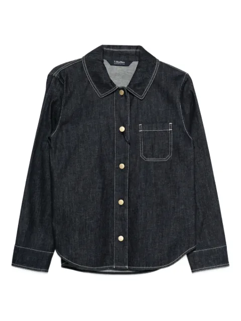 'S Max Mara camisa con costuras en contraste