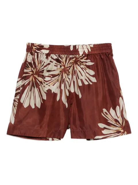 Brunello Cucinelli floral silk shorts