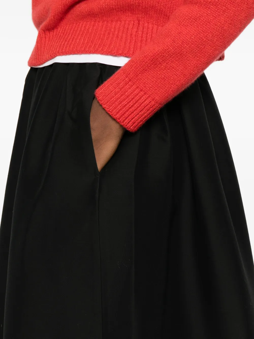 TOTEME Mini-rok met ritssluiting Zwart