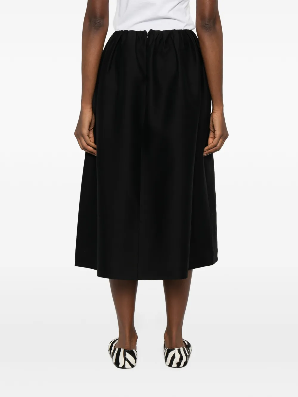 TOTEME Mini-rok met ritssluiting Zwart