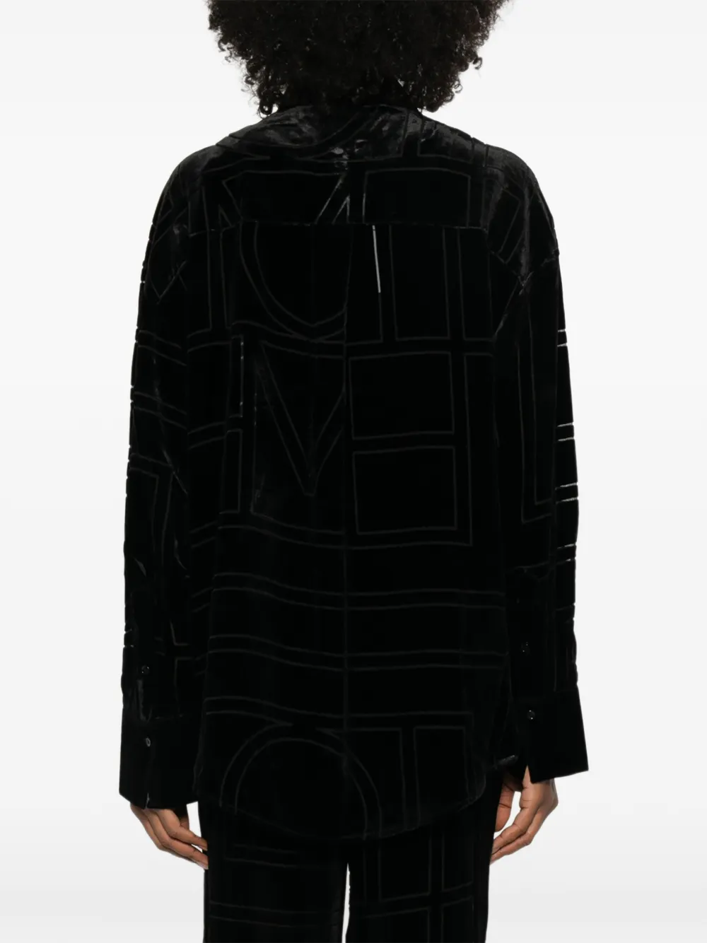 TOTEME Fluwelen blouse Zwart