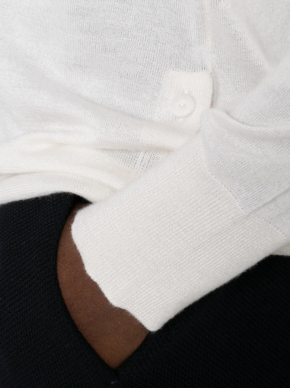 Max Mara Trui met knoopdetail Wit