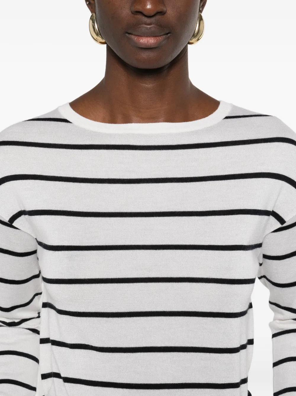 Max Mara Gestreepte trui Wit
