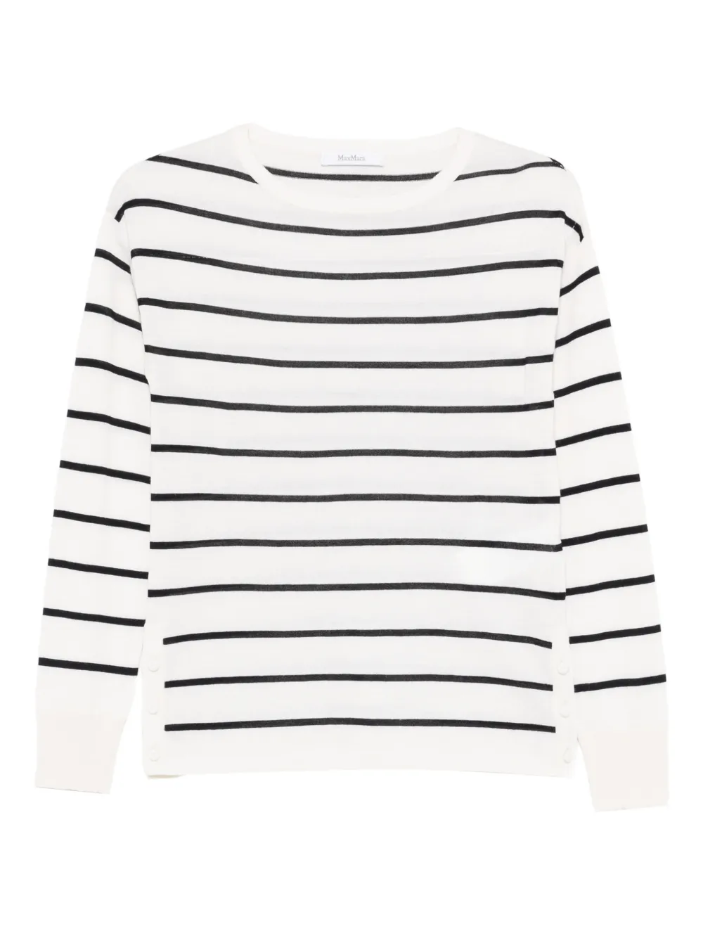 Max Mara Maglione a righe - Bianco