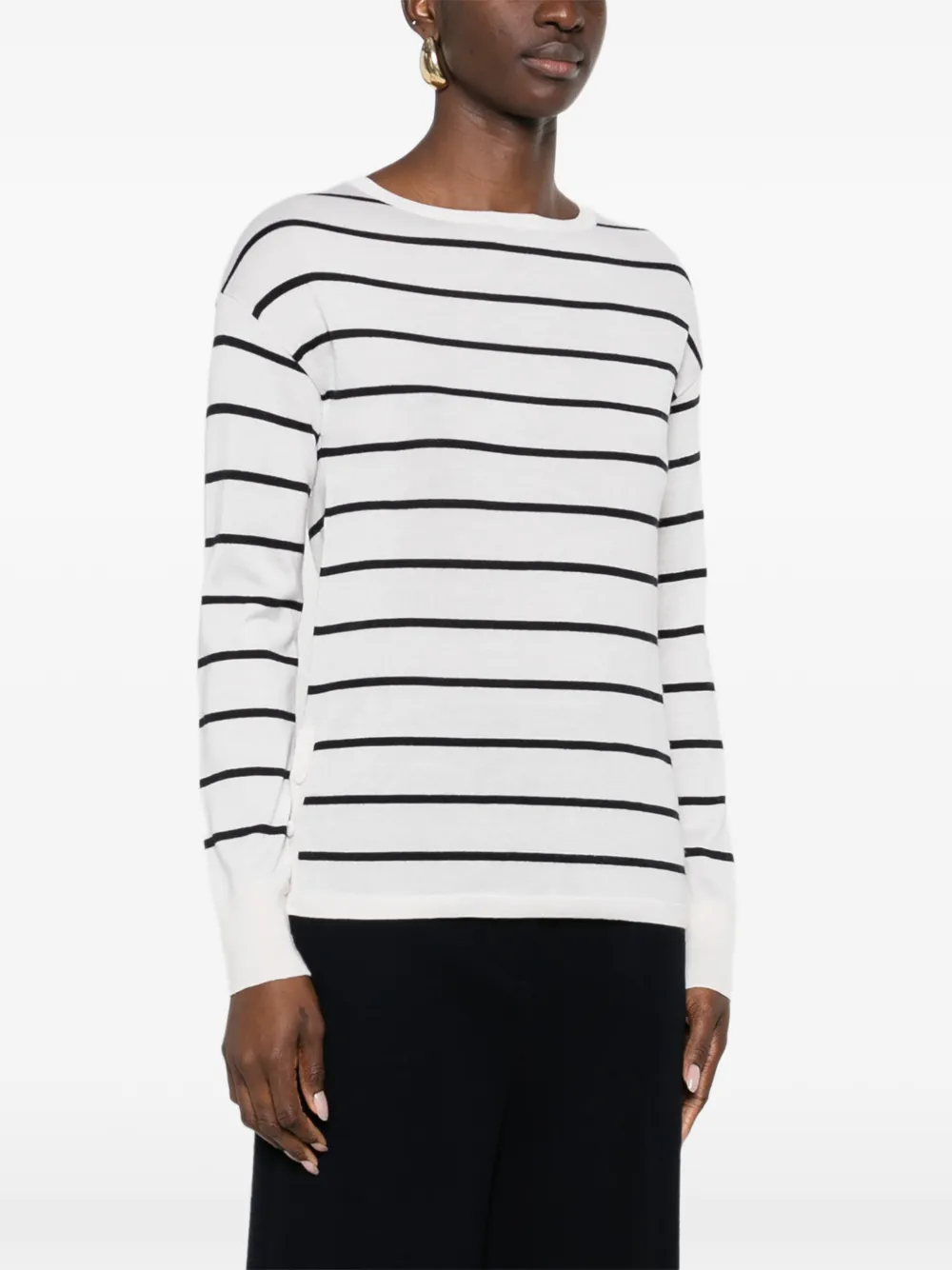Max Mara Gestreepte trui Wit