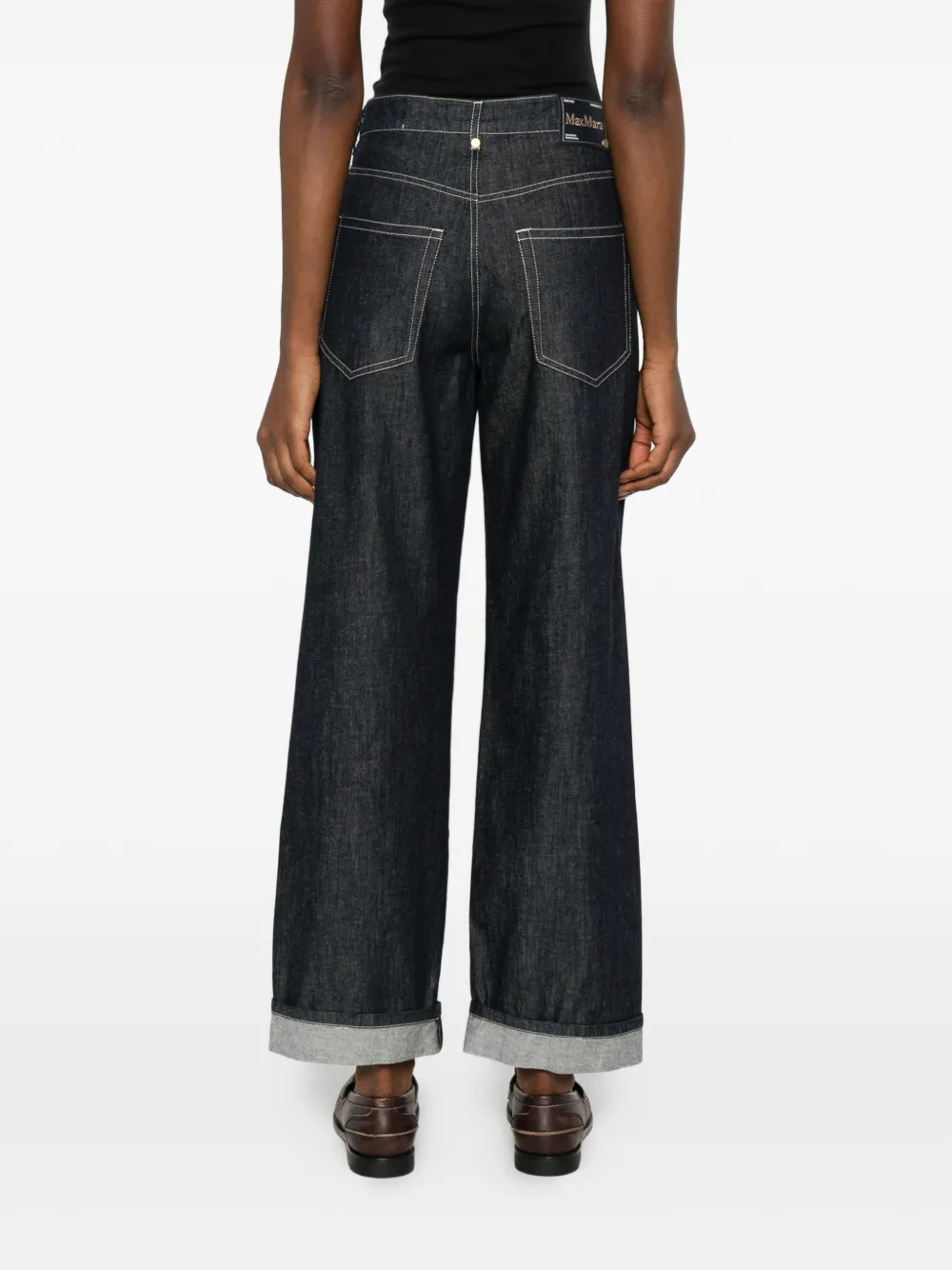 'S Max Mara Jeans met stiksels Blauw