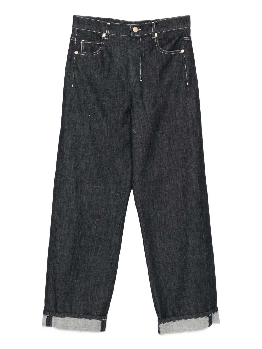 'S Max Mara Jeans Simchiara con cintura - Blu