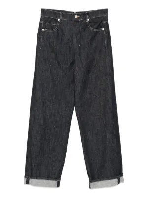 A.P.C. x Marc Jacobs logo-embroidered Jeans | Blue | FARFETCH