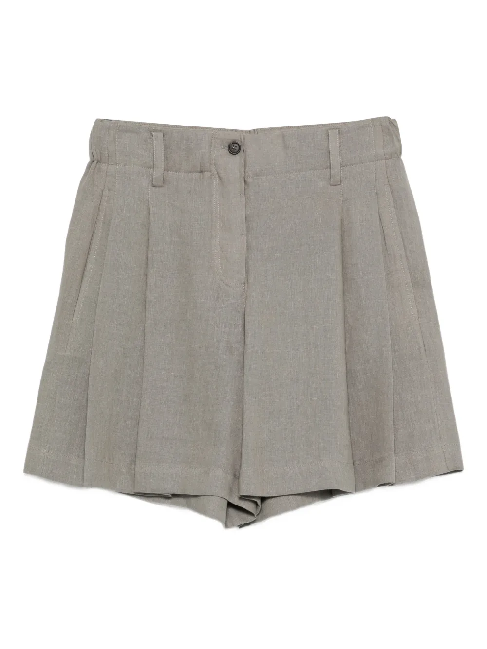 Brunello Cucinelli pleated shorts - Green