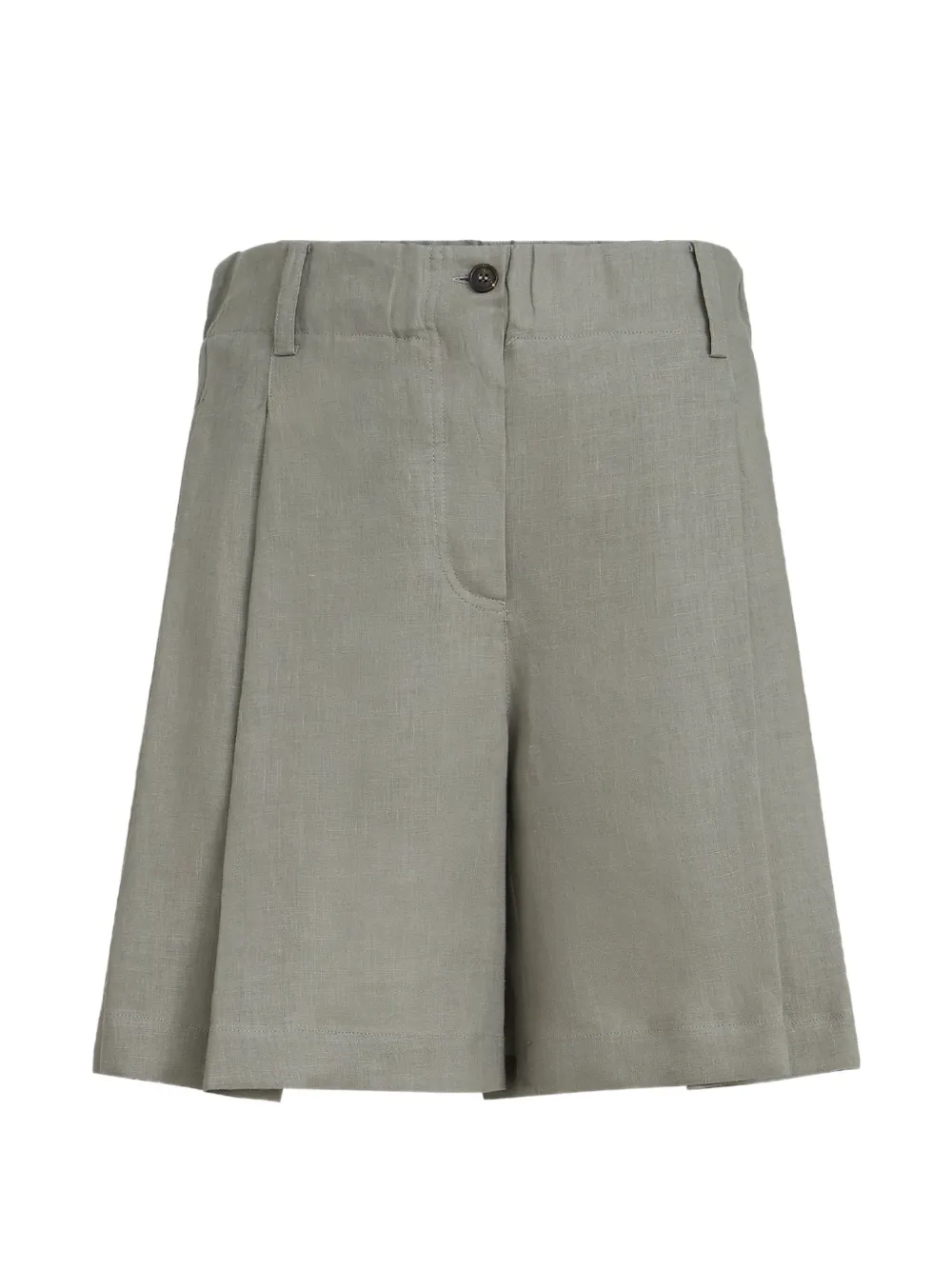 Brunello Cucinelli pleated shorts - Verde