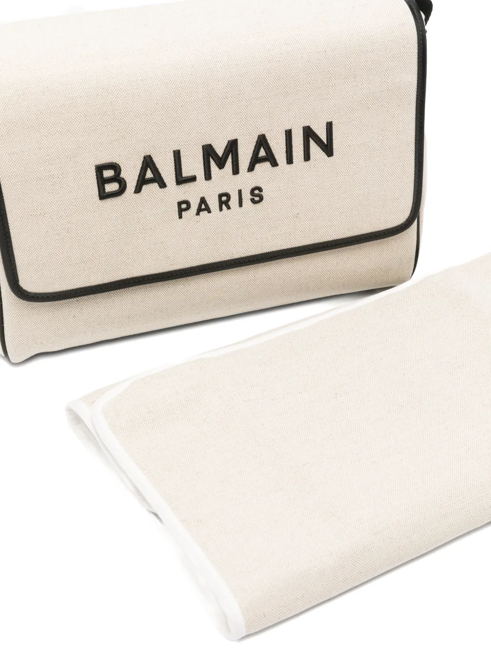  Balmain Kids Logo Changing Bag - Neutrals 