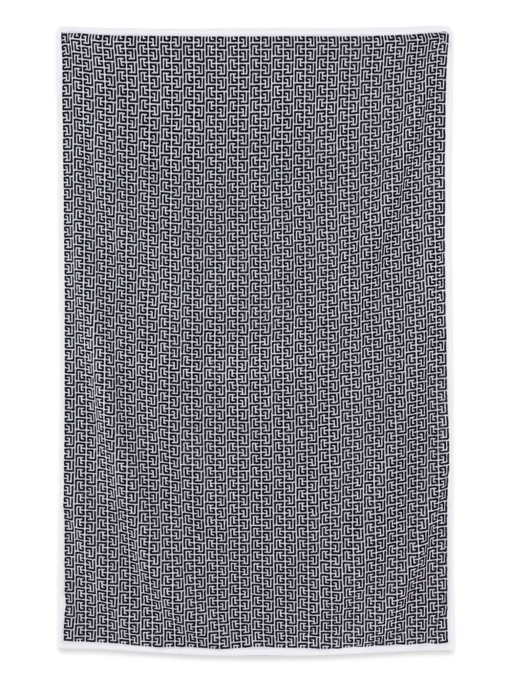 Balmain Kids geometric-print towel - Nero