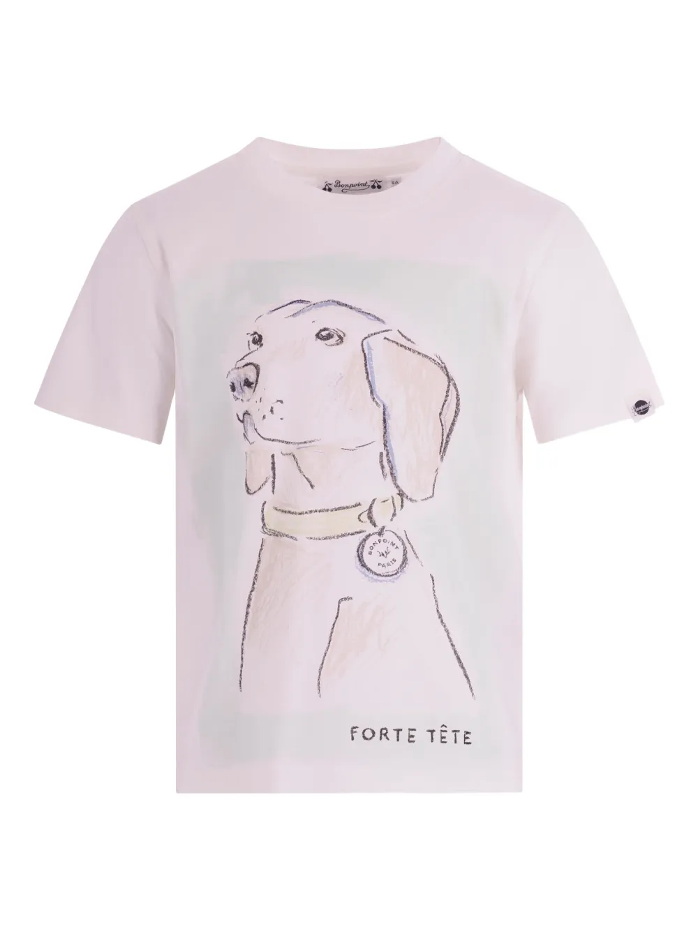 Bonpoint dog-print T-shirt - Bianco
