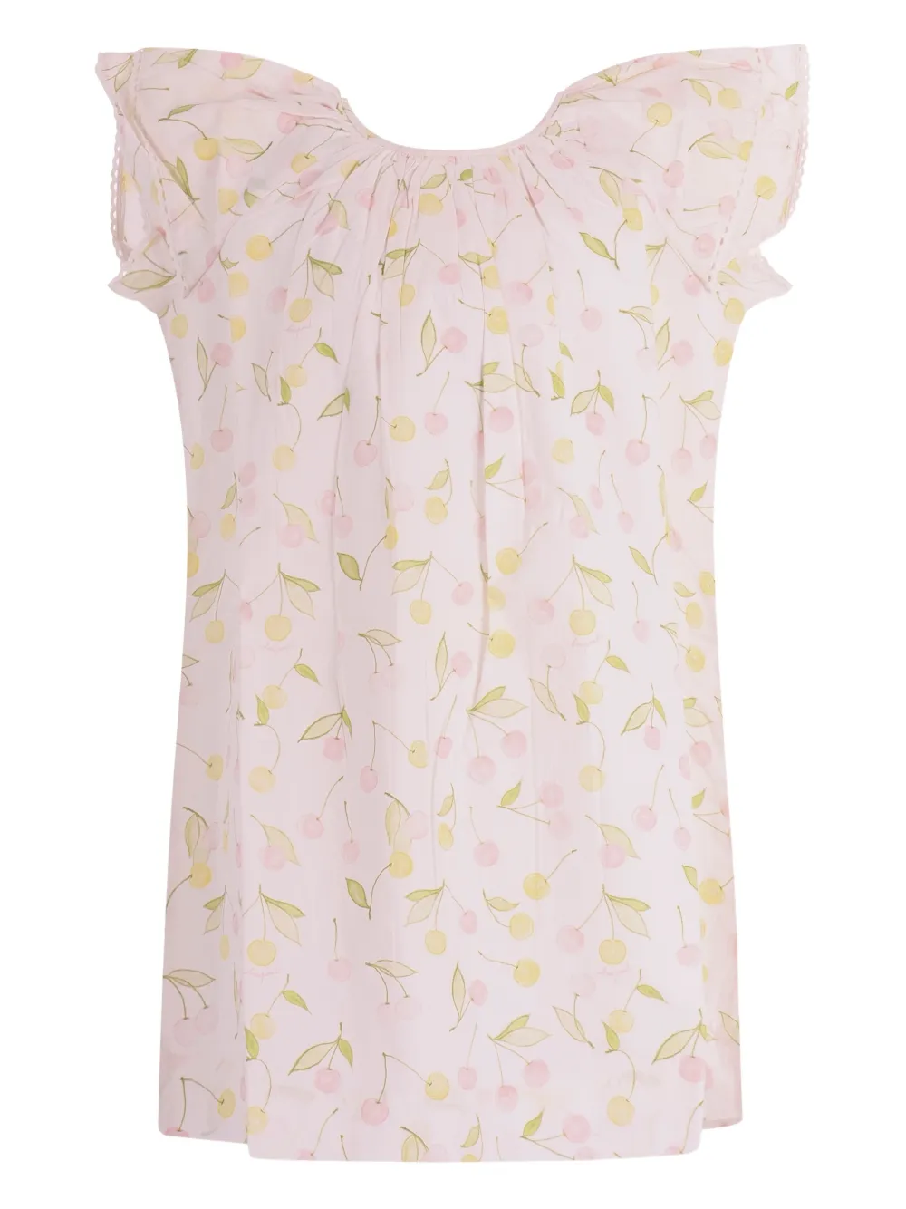 Bonpoint cherry-print mini dress - Rosa