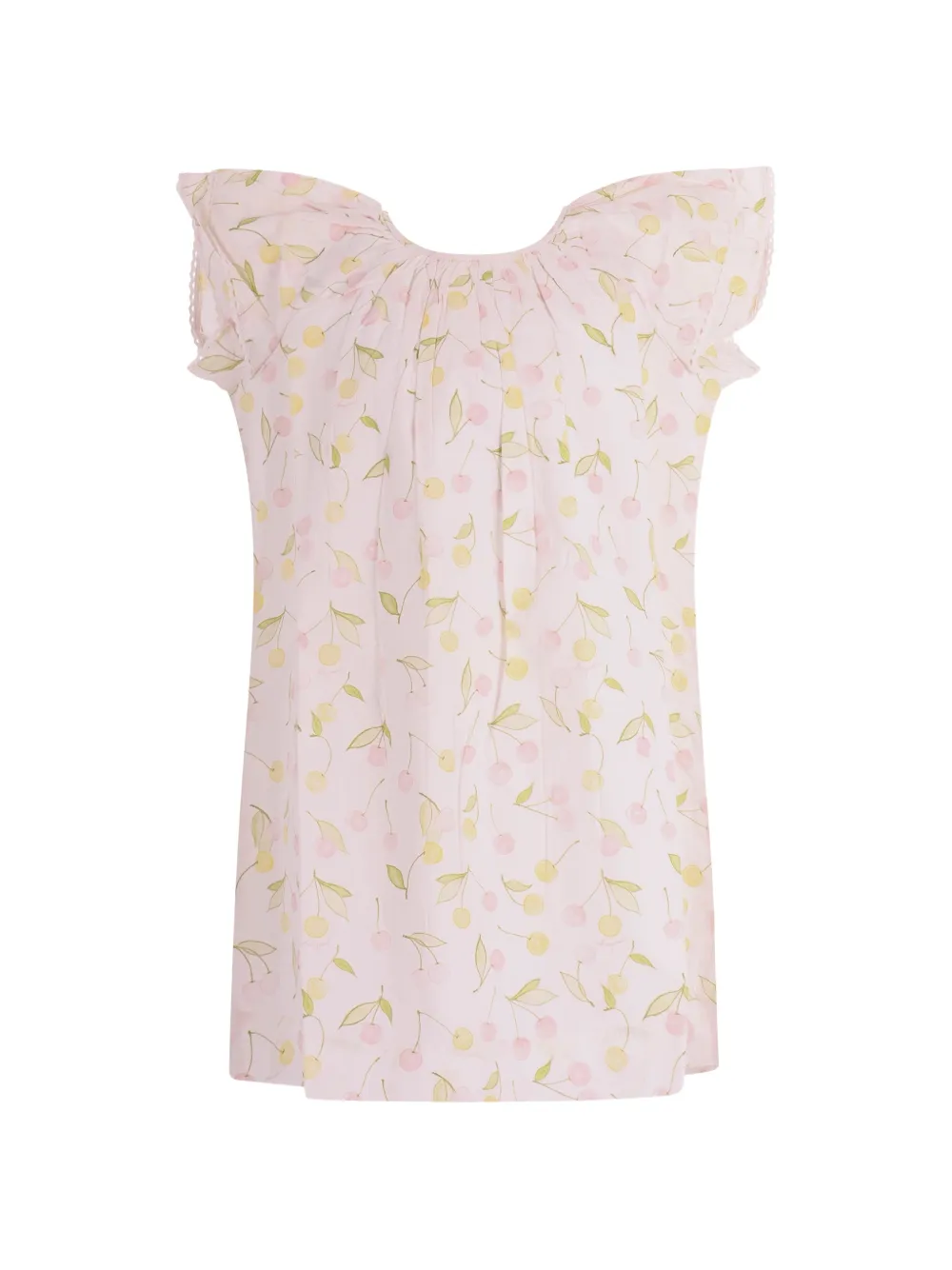 Bonpoint cherry-print mini dress - Rosa