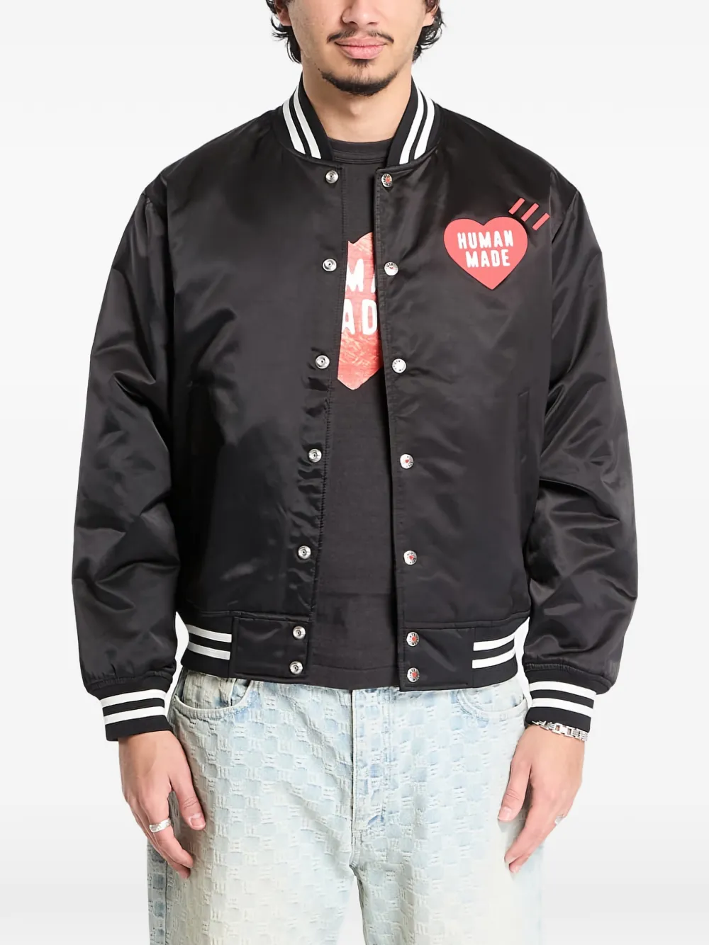 Human Made heart-detail jacket - Schwarz