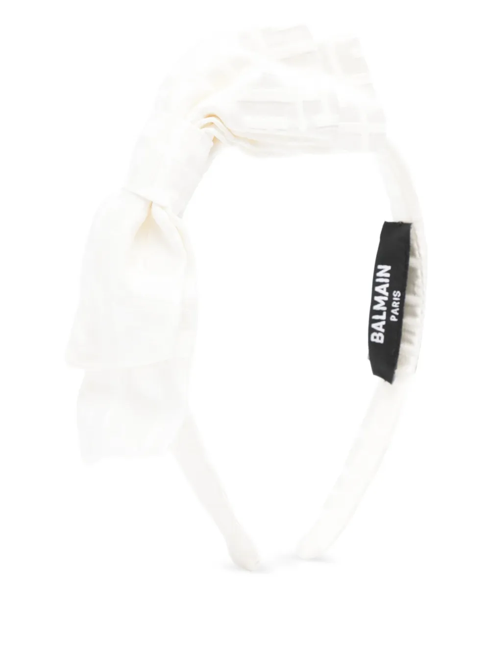Balmain Kids bow-detail headband - Bianco