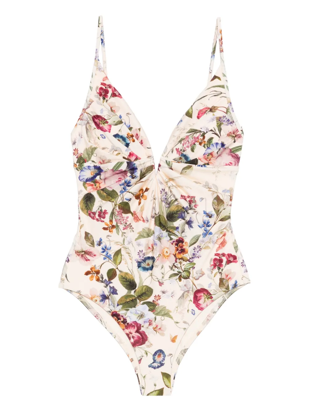 ZIMMERMANN floral-pattern swimsuit - Toni neutri