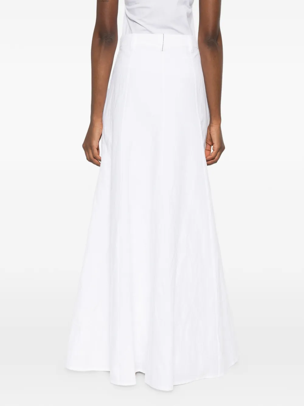 Brunello Cucinelli Flared maxi-rok Wit