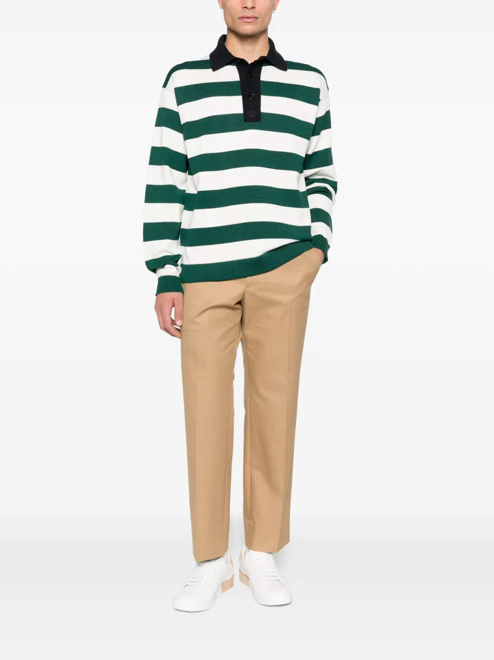 Gucci Gestreept poloshirt Groen