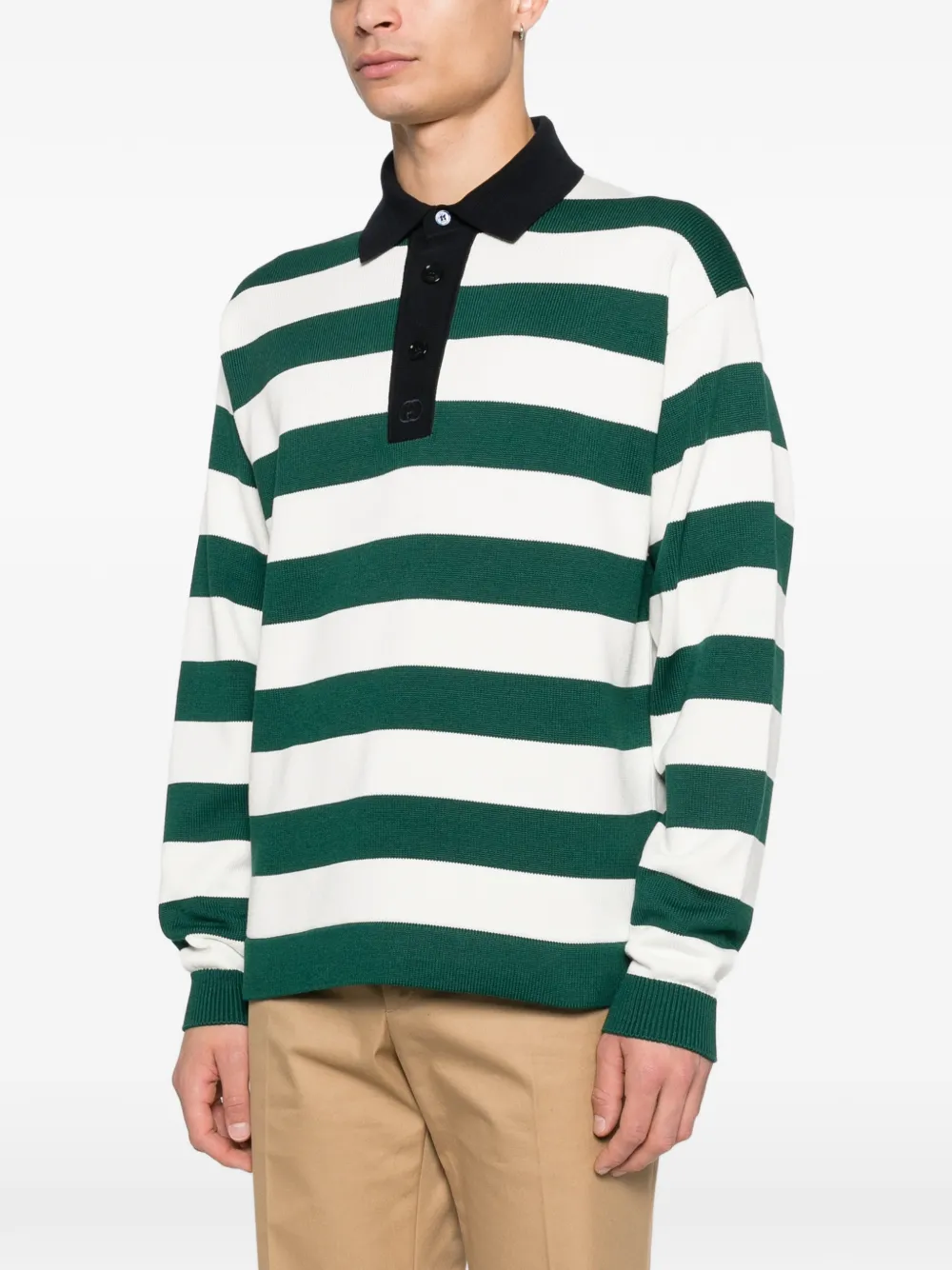 Gucci Gestreept poloshirt Groen