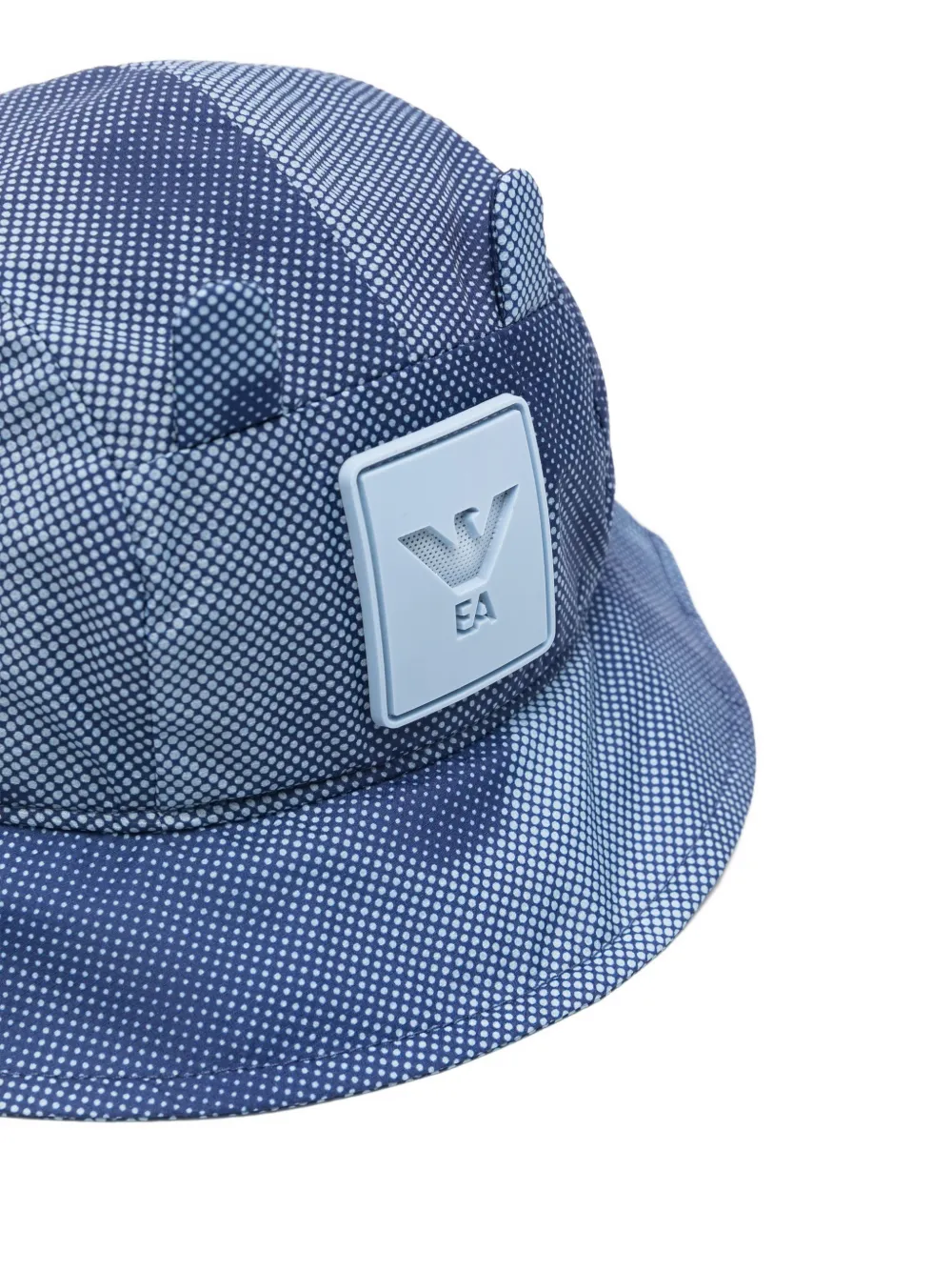 Emporio Armani Kids Hoed met logopatch en stippen Blauw