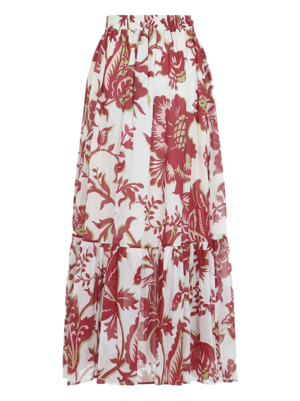 ETRO floral-print maxi skirt - Wit