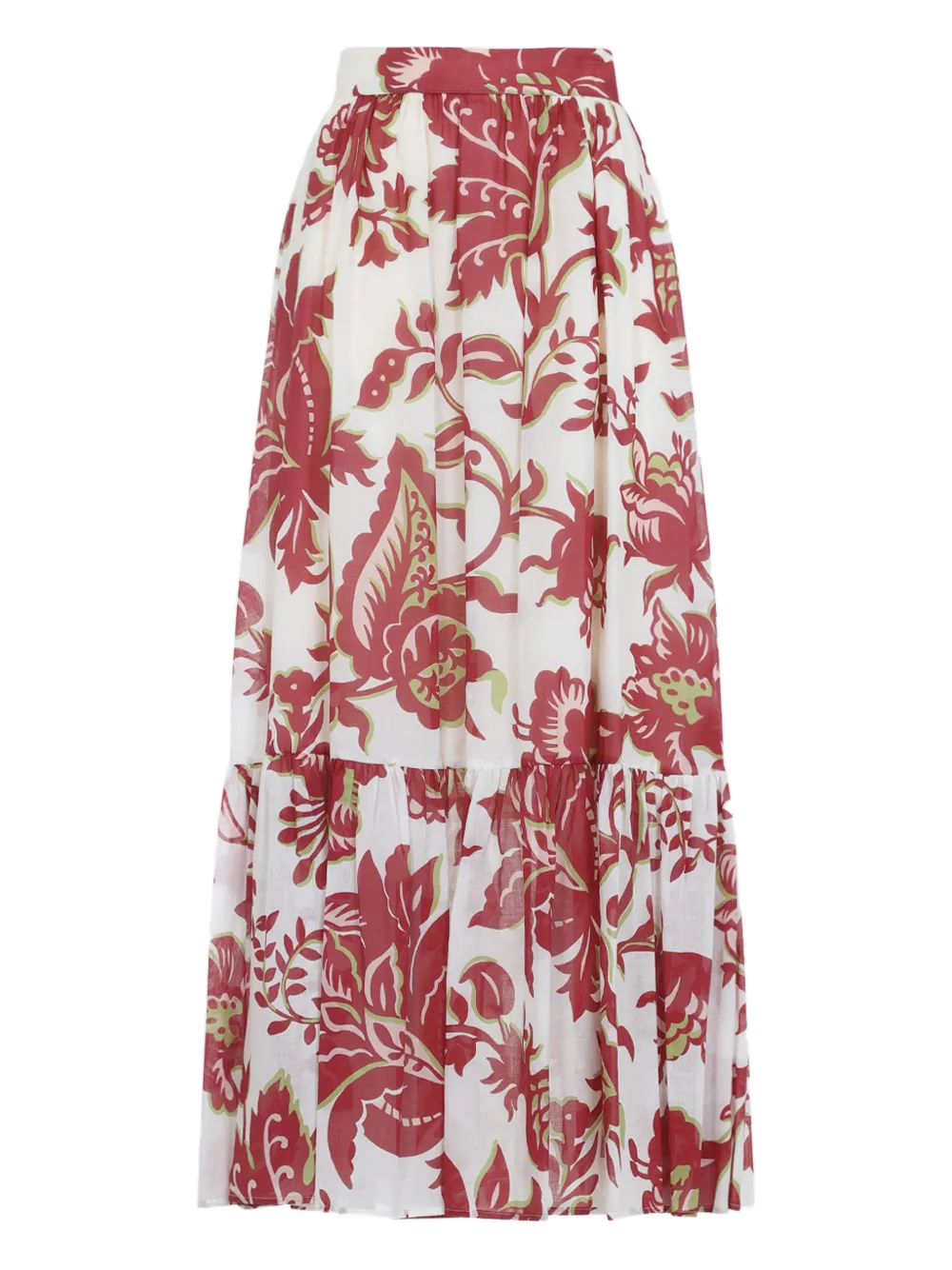 ETRO floral-print maxi skirt - Weiß