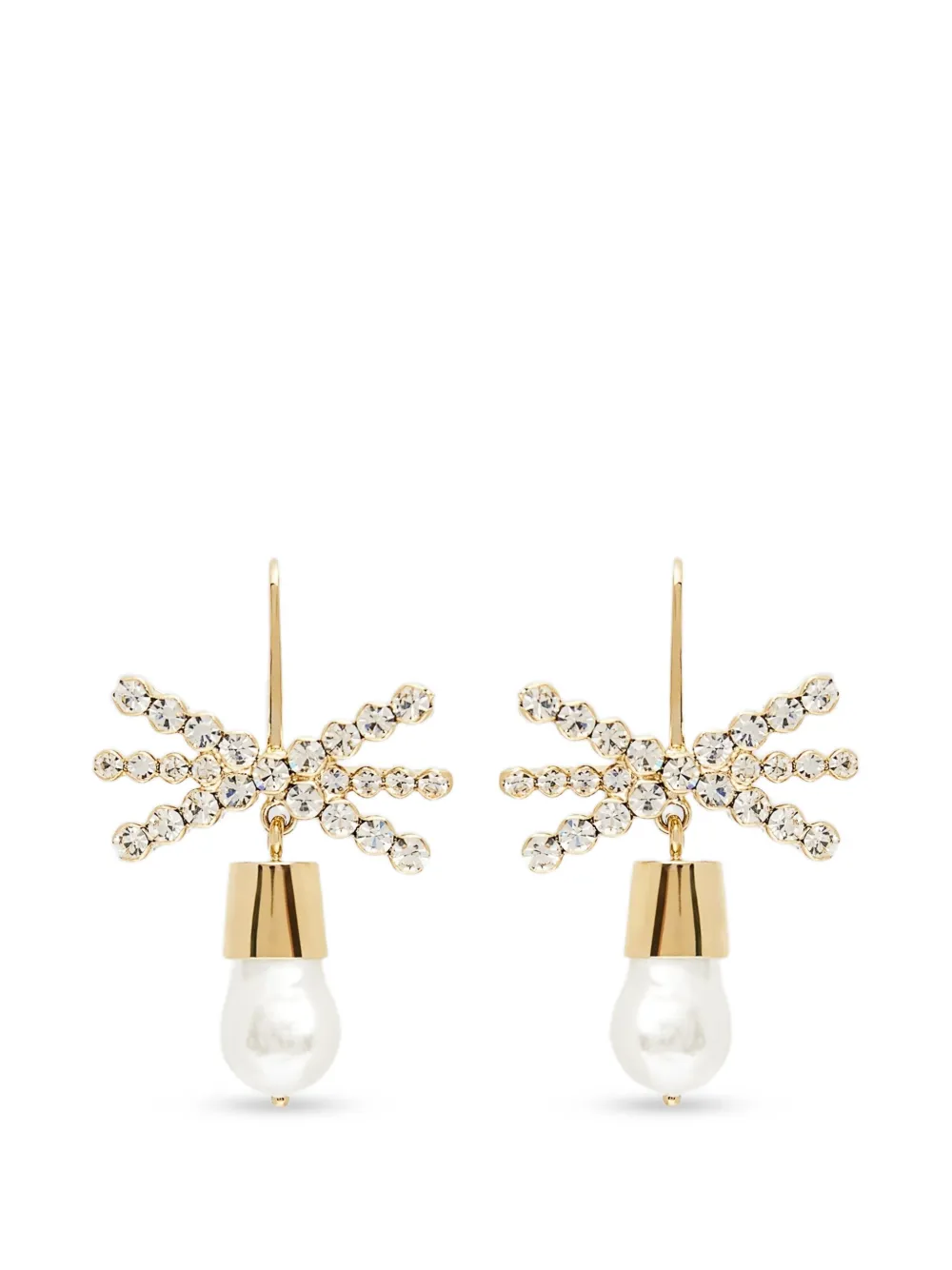 ERDEM crystal bow earrings - Oro