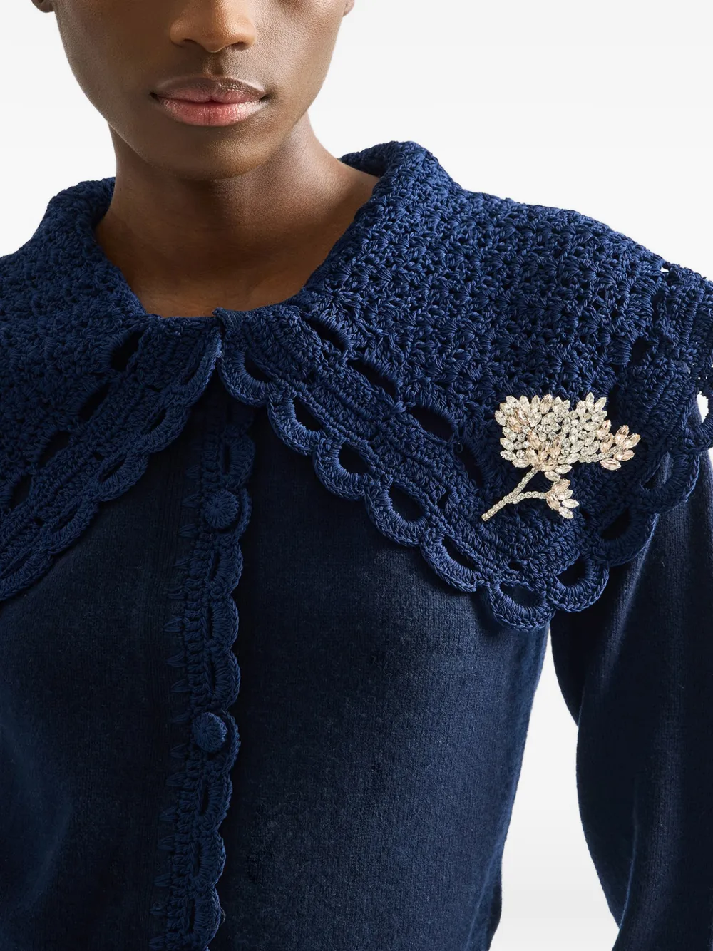  Erdem Flower Bouquet Brooch - Silver 