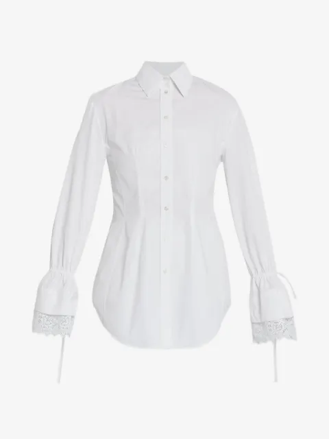 ERDEM tie detail lace shirt