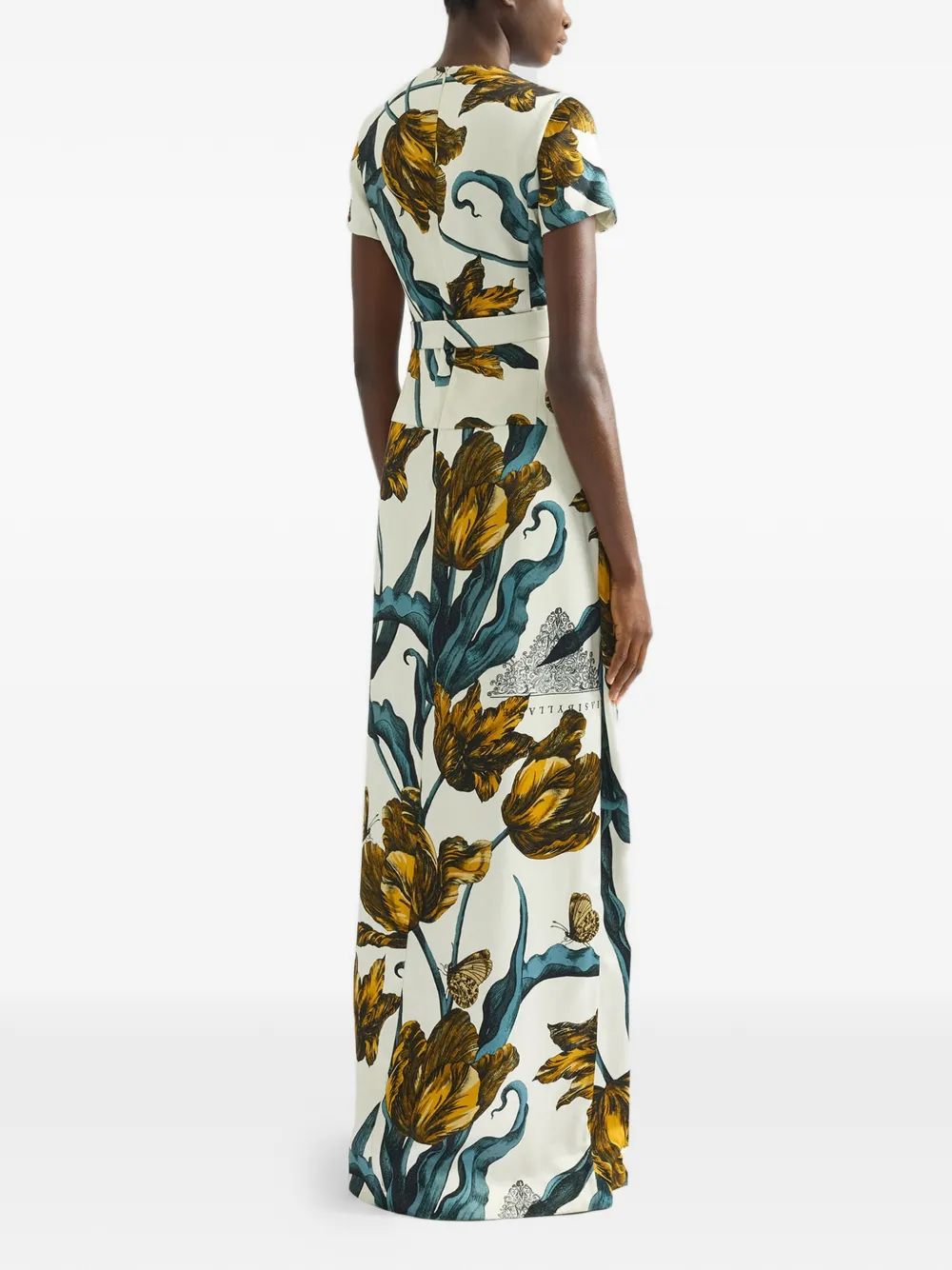  Erdem Floral Print Dress - Neutrals 