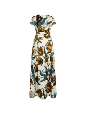 erdem embellished chiffon midi dress ERDEM