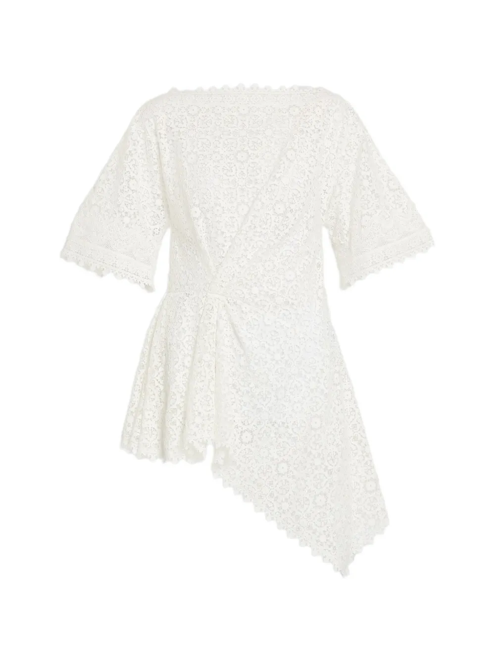 ERDEM draped lace top - Bianco