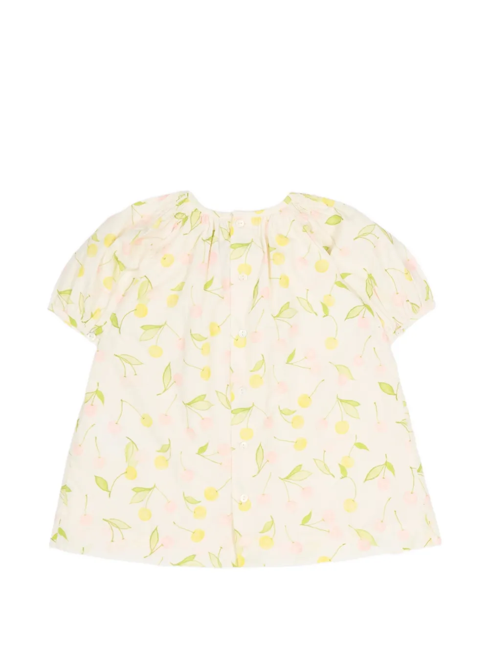 Bonpoint Luce katoenen jurk met print Wit