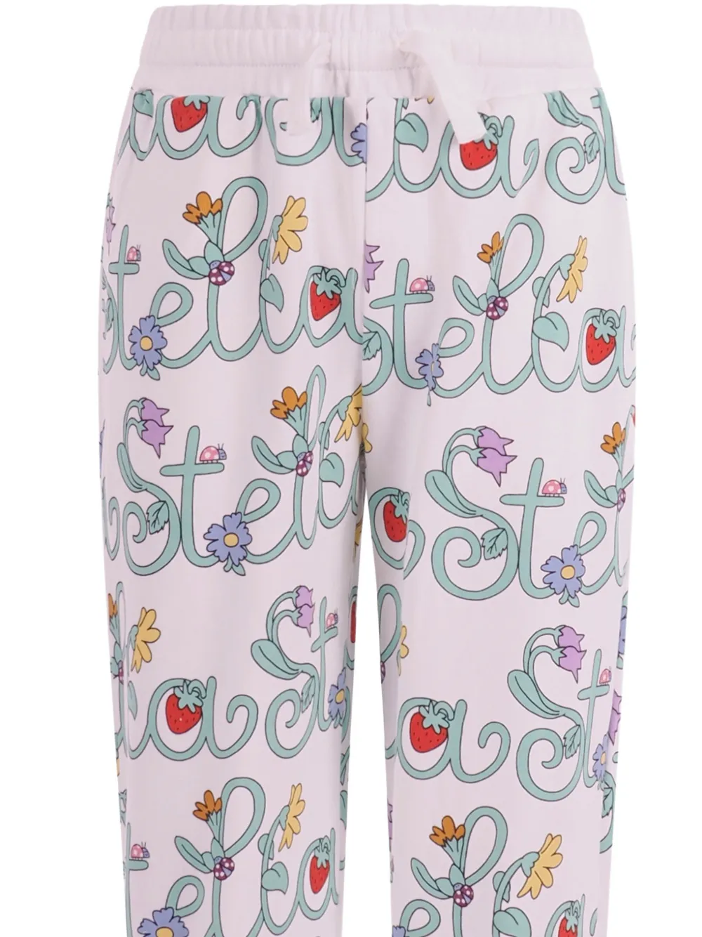 Stella McCartney Kids Trainingsbroek met Stella Vine-print Wit