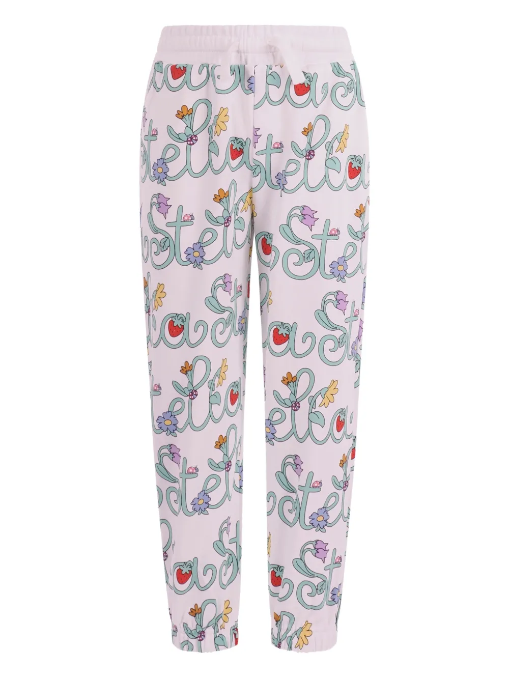 Stella McCartney Kids Stella Vine-print track pants - Bianco