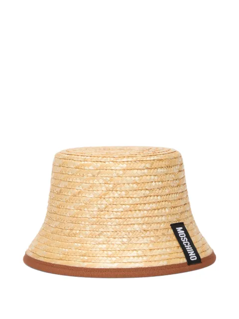 Moschino gorro de pescador con diseño entretejido