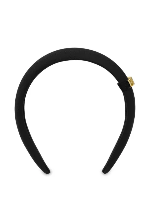 Moschino logo-plaque padded headband